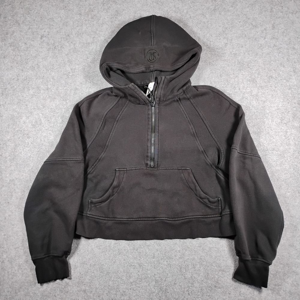 Lululemon Scuba Oversized Half-Zip Hoodie Black XS/S LW3DM4S Pullover Sweatshirt